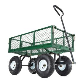Carts GOR400 400-lb. Steel Mesh Garden Cart with 10" Tires