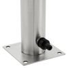 Garden Water Column Stainless Steel Round 37.4"