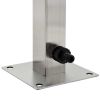 Garden Water Column Stainless Steel Square 25.5"