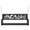 Patio Swing Bench 49.2" Steel and Plastic Black