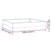 Garden Raised Bed 39.4"x39.4"x7.3" Corten Steel