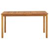 Patio Table 55.1"x31.5"x29.1" Solid Acacia Wood
