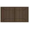 Patio Table Brown 55.1"x31.5"x28.3" Steel