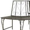 Patio Half Round Tree Bench 63" Steel