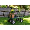 Carts GOR400 400-lb. Steel Mesh Garden Cart with 10" Tires