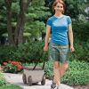 Outdoor Rolling Garden Scooter with Wheels & Pull Strap, Light Taupe, 14.5 in D x 24.25 in H x 13.5 in W
