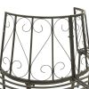 Patio Half Round Tree Bench 63" Steel
