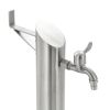 Garden Water Column Stainless Steel Round 37.4"