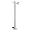 Garden Water Column Stainless Steel Round 37.4"