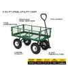 Carts GOR400 400-lb. Steel Mesh Garden Cart with 10" Tires