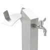 Garden Water Column Stainless Steel Square 37.4"