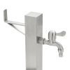 Garden Water Column Stainless Steel Square 25.5"