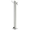Garden Water Column Stainless Steel Round 37.4"