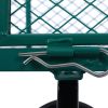 Steel Garden Cart, Steel Mesh Removable Sides, 3 cu ft, 550 lb Capacity, Green