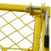 Steel Garden Cart, Steel Mesh Removable Sides, 3 cu ft, 550 lb Capacity, Yellow