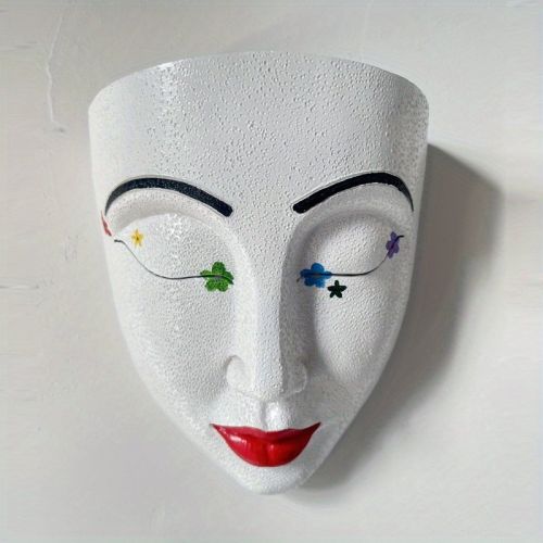 1pc Face Planter Pot Head Planter, Resin Wall Mounted Planter Face Pot Face Flowers Pots For Indoor Outdoor Plants Wall Decors
