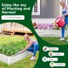 Metal Galvanized Raised Garden Bed with Open-Ended Base
