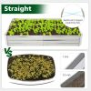 Metal Galvanized Raised Garden Bed with Open-Ended Base