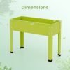 Metal Raised Garden Bed with Legs and Drainage Hole