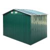 6.3' x 9.1' Outdoor Backyard Garden Metal Storage Shed for Utility Tool Storage