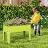 Metal Raised Garden Bed with Legs and Drainage Hole