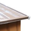 4.2' x 7' Outdoor Storage Shed, Backyard Tool House with Sliding Doors, Base, Vents, Metal Lawn Equipment