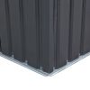 4.2' x 7' Outdoor Storage Shed, Backyard Tool House with Sliding Doors, Base, Vents, Metal Lawn Equipment