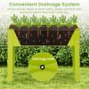 Metal Raised Garden Bed with Legs and Drainage Hole